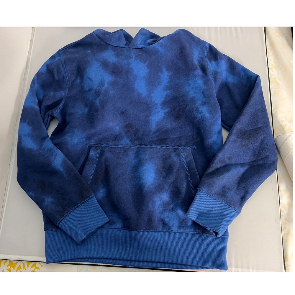 Tek Gear Ultrasoft Fleece Hoodie Blue Tie Dye Boys Medium M NWT